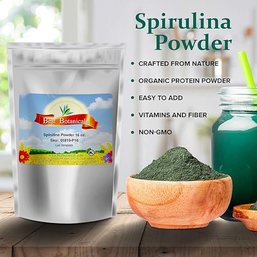 Miniatura 2 de Best Botanicals Polvo de espirulina 16 oz (orgánico)