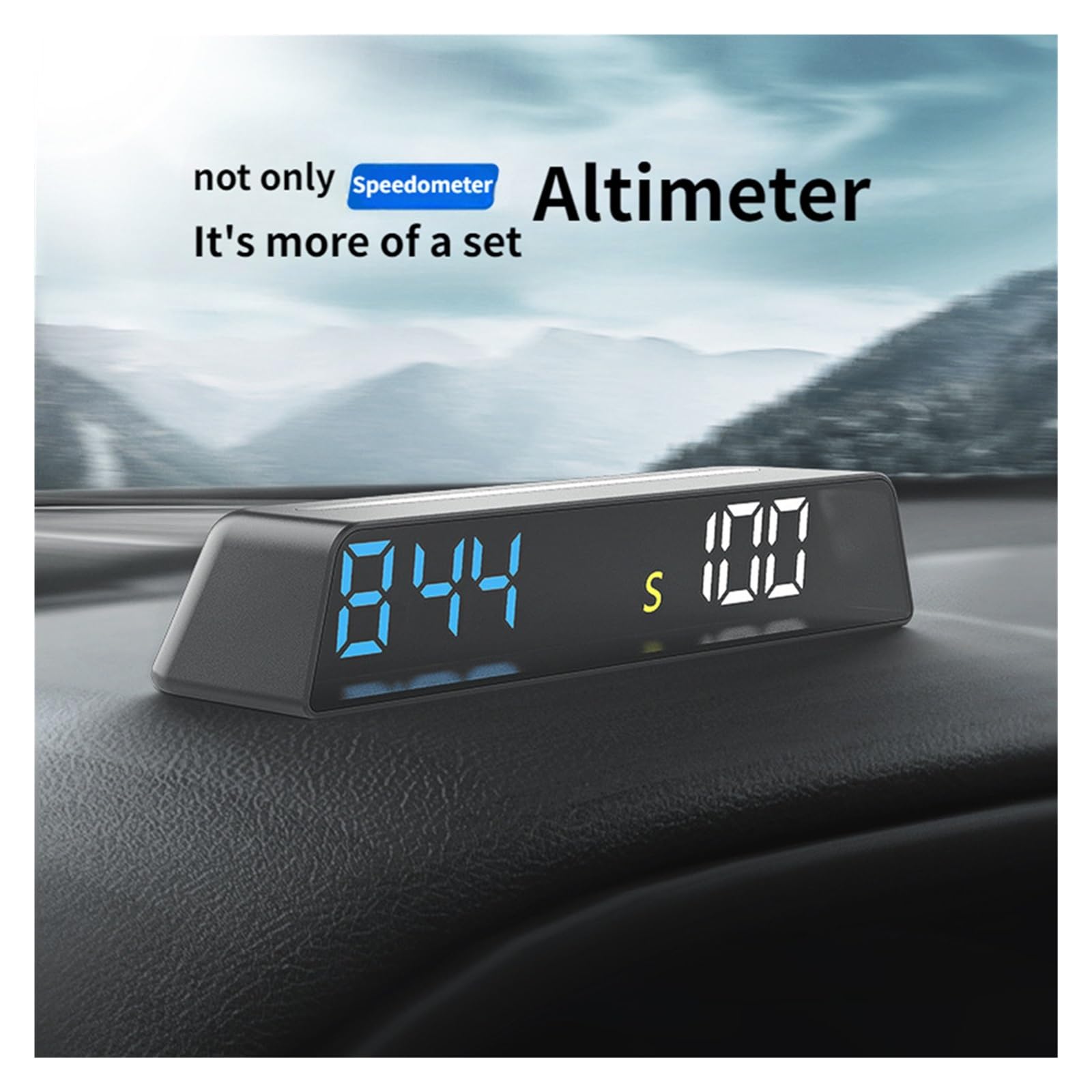 Panele Instrumentów Samochodowych H500G GPS HUD Wyświetlacz Head Up Inteligentny Cyfrowy Miernik Przypomnienia O Alarmie I Start Stop Z Samochodem(White- A)