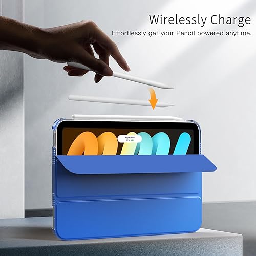 Miniatura 99 de MoKo Funda para iPad mini 7 (A17 Pro) Generation Case 2024, iPad mini 6 2021, funda delgada y ligera de 8.3 pulgadas de carcasa de policarbonato