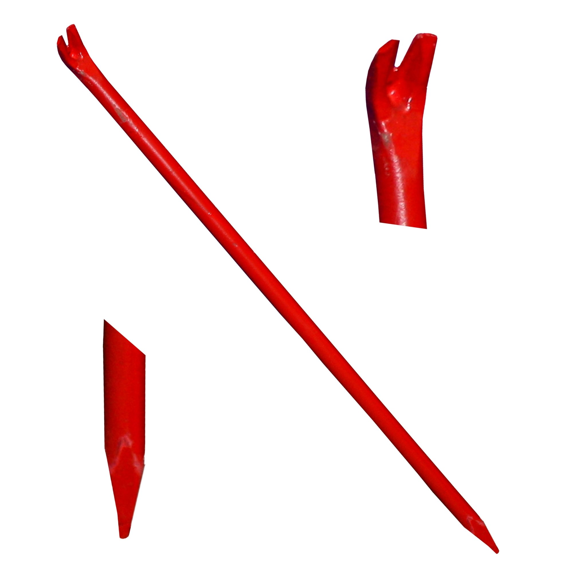 Brechstange 1500 mm, gebogene Klaue und Spitze - Brechstange 1500 mm – Extra Stark Ø 30 mm – C45 Stahl gehärtet – Brecheisen mit Klaue & Spitze – Schwerlast Hebeleisen für Abbruch & Stein (1,5 m)