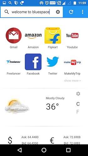 BlueSpace Browser - Faster & Secure