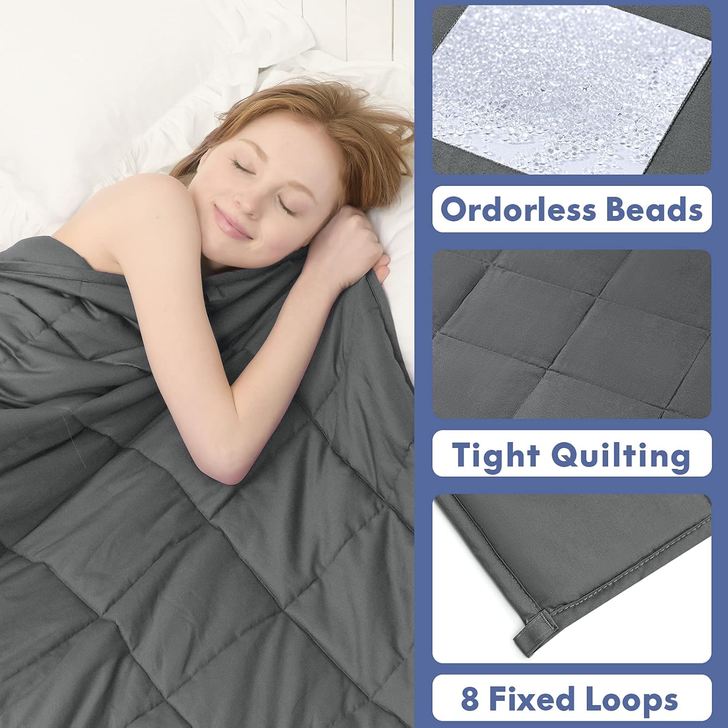 Gеt Sресіаl Prісе Ourea Weighted Blanket Queen Size 15 pounds (60x 80,15lbs,Dark Grey) Perfect for 150-170 lbs,Weighted Blankets for Adults,Use on Queen Bed Soft Material with Glass Beads Lіmіtеd Dіѕсоunt Ourea Weighted Blanket Queen Size 15 pounds (60x 80,15lbs,Dark Grey) Perfect for 150-170 lbs,Weighted Blankets for Adults,Use on Queen Bed Soft Material with Glass Beads