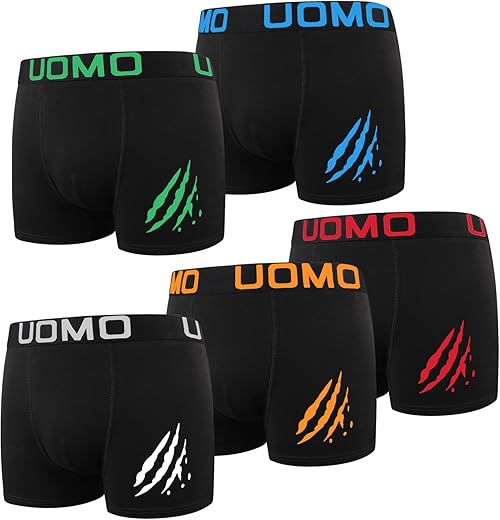 L&K 10er Pack Herren Retroshorts Boxershorts Baumwolle Schwarze Mehrfarbig Unterhose 1116