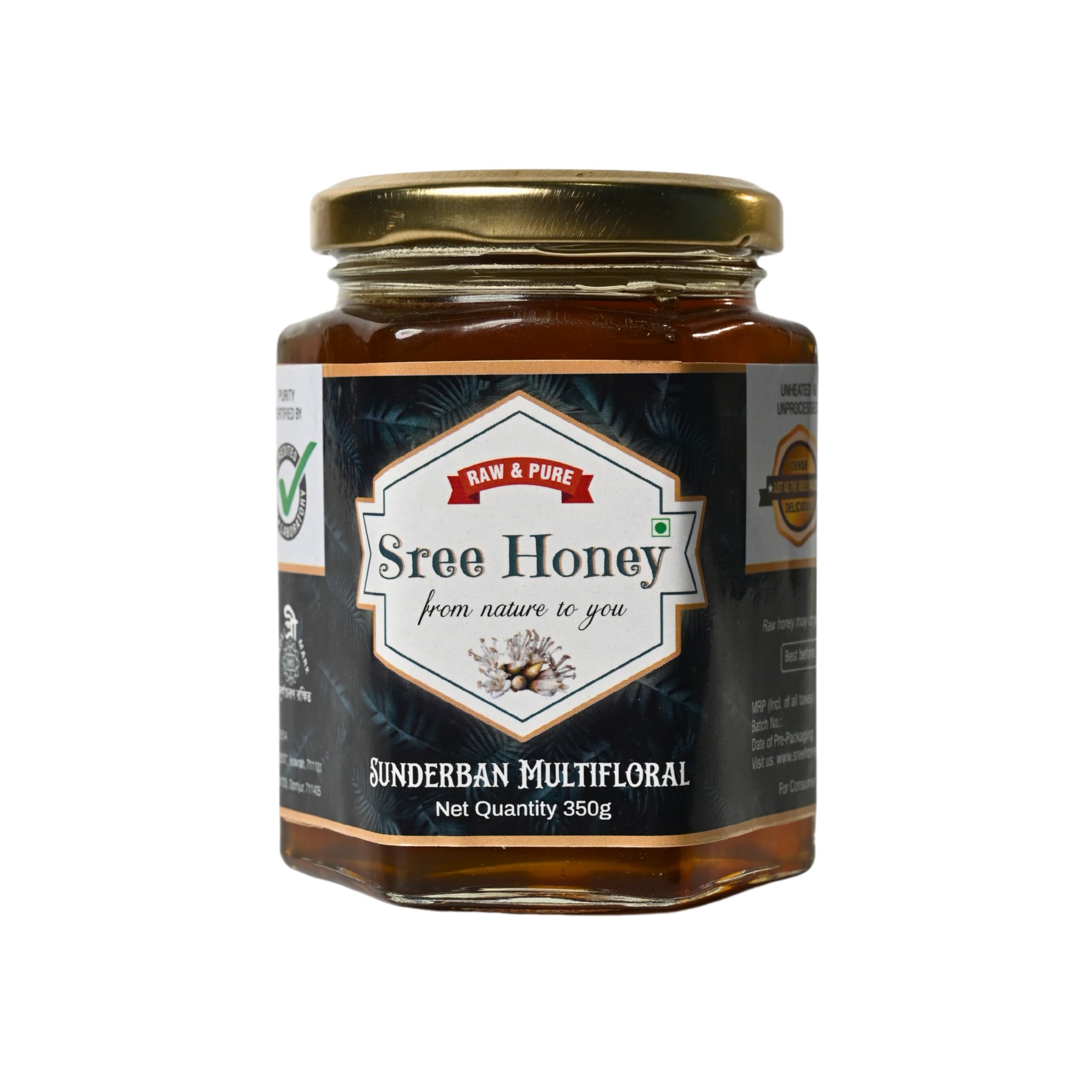 Sree Honey Sunderban Honey । 100% Organic Unheated & Unprocessed Raw Honey | Sunderban Wild Forest Honey, 350gm-image-12
