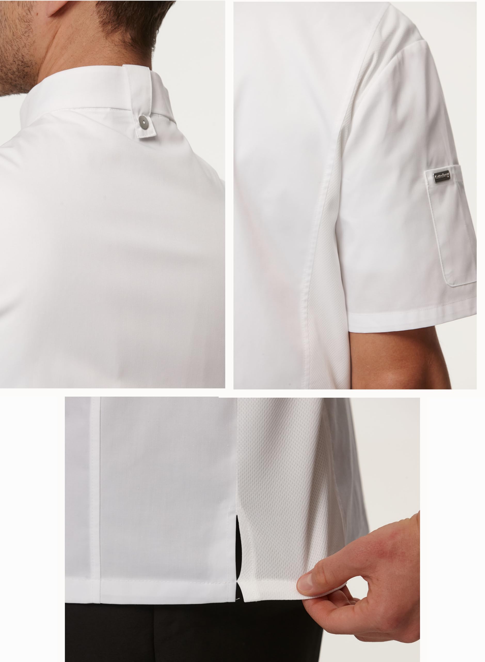 Chaqueta de cocina para hotel, cocina, restaurante, uniforme de trabajo, panadería, cocina, servicio de alimentos, catering, ropa de chef profesional 2947M