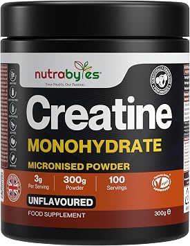 Creatine Monohydrate Powder | Unflavoured | Men & Women | 300g | UK Made