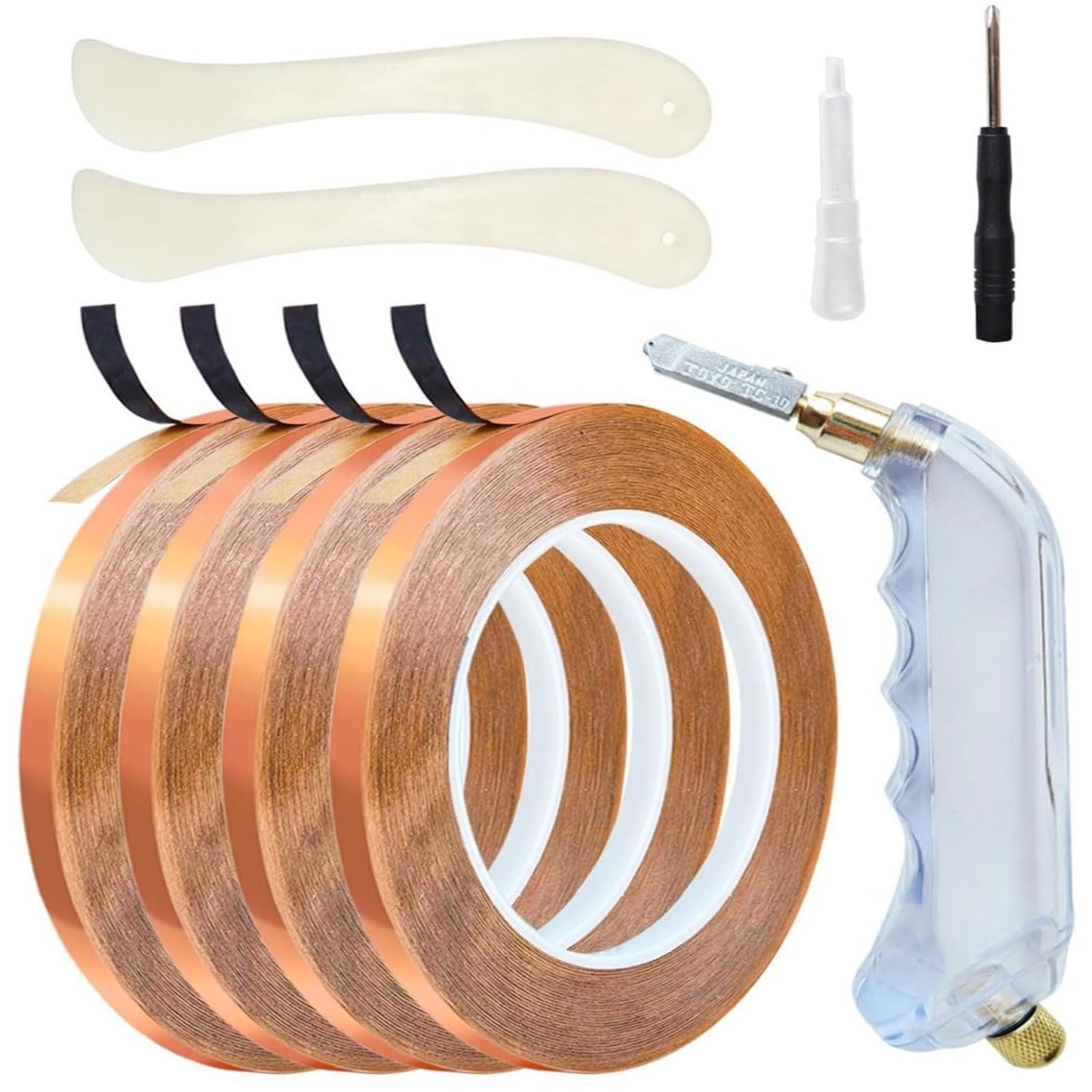 Shurhome Of 1 Excellent Dark Bronze Tape 3/16 Inch Ensuring Accuracy in Soiled Glass Crafting Tasks Permanent Tape