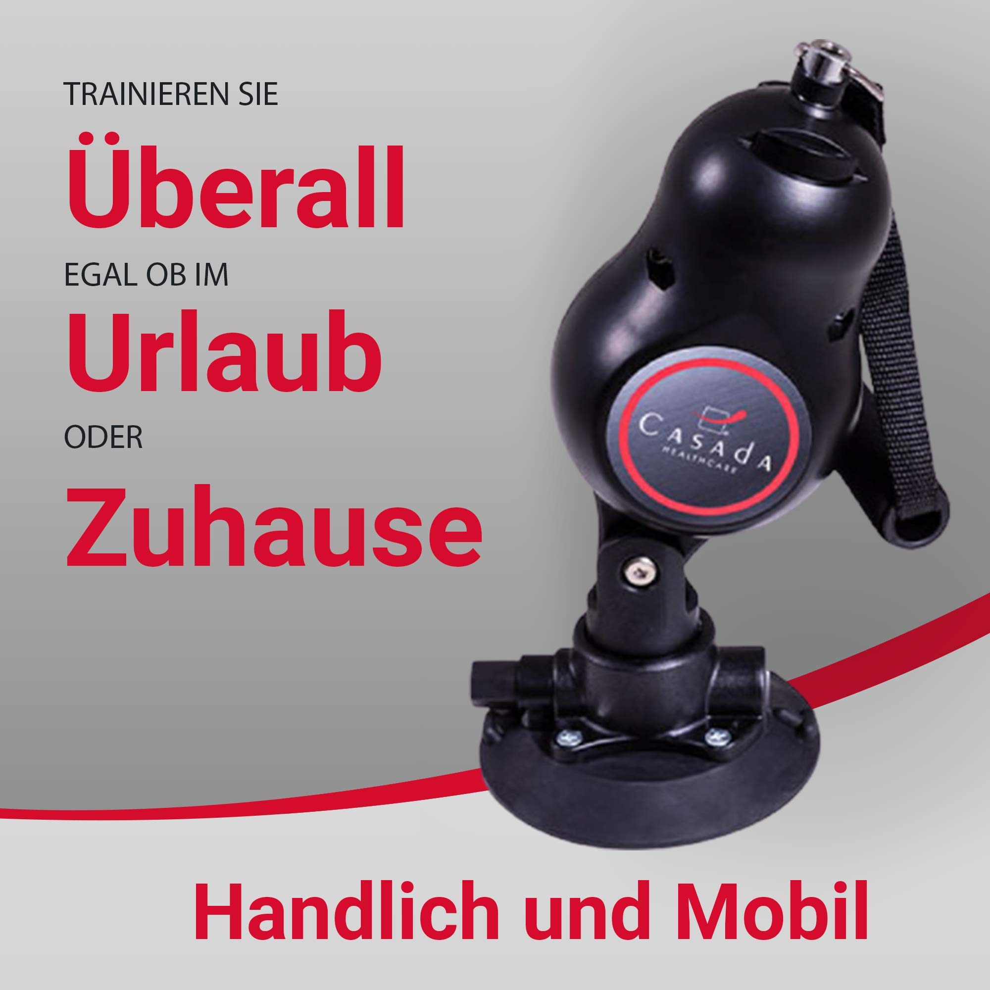 Casada MediPull einzigartiges Trainingsgerät für Fitness- & Dehnungsübungen – portabler Seilzug/Kabelzug ohne Bohren für Ihr Ganzkörpertraining ohne Fitnessstudio bei Ihnen Zuhause