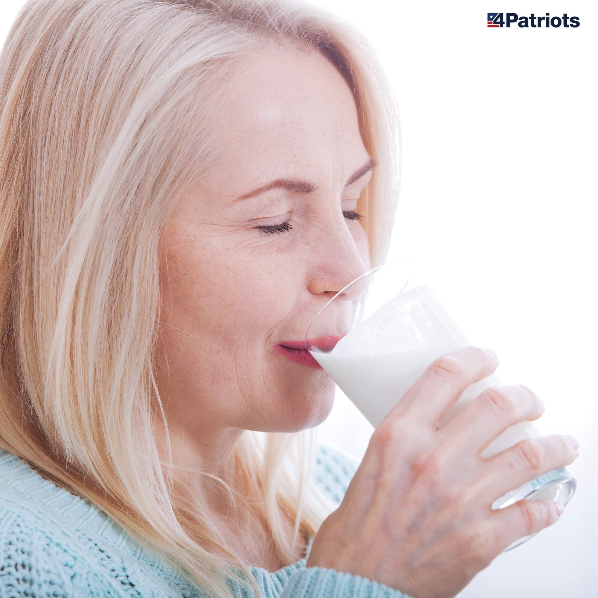 4Patriots Heartland's Finest Powdered Milk, Dehydrated Powdered Milk, Only Needs Water, Survival