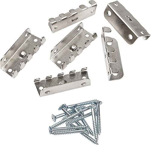 Miniatura 2 de Juego de 6 pinzas de resorte para trémolo individuales con tornillos compatibles con Fender Strat ST Stratocaster guitarra de repuesto (plateado)