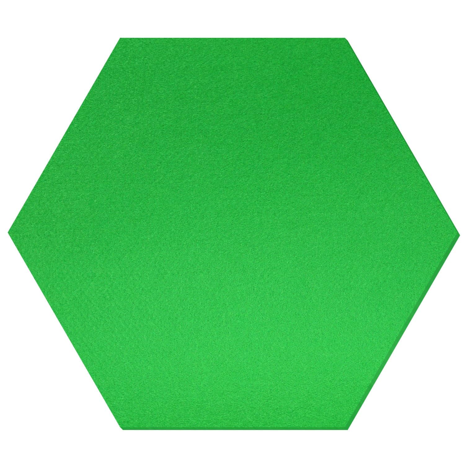 Fieltro hexágono verde claro – Decoración para manualidades 3-60 cm, paquete con:10 unidades, ancho: 56 cm de ancho