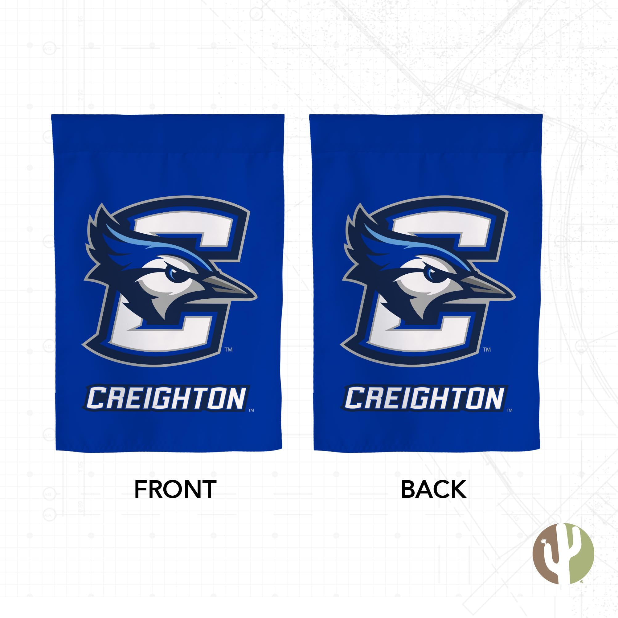 Creighton University Gartenflagge – CU Bluejays Design, 100% Polyester