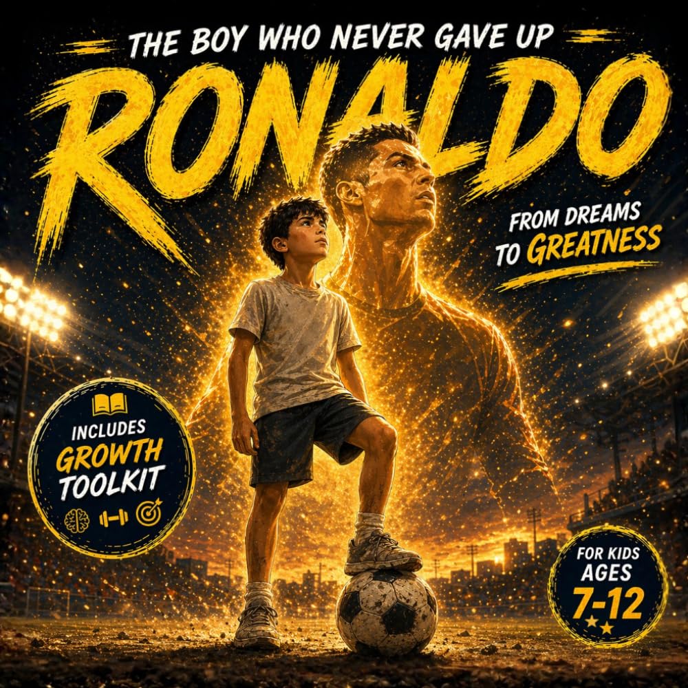 Cristiano Ronaldo: The Boy Who Never Gave Up: A Football Biography for Kids About Hard Work, Discipline & Belief (Ages 6–9) (Football Legends for Kids)