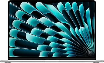 Apple 2023 MacBook Air Laptop with M2 chip 15.3-inch Liquid Retina Display, 8GB Unified Memory, 256GB SSD Storage, 1080p FaceTime HD Camera, Touch ID. Works with iPhone/iPad; Silver
