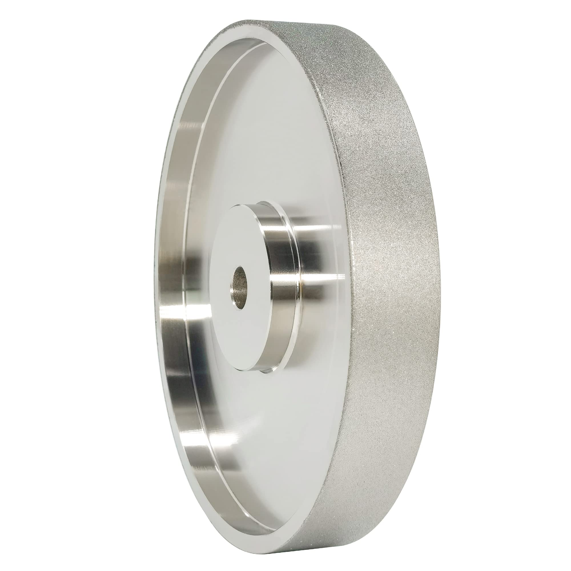 AHRYLXY 6" CBN Grinding Wheel, 1" Wide x 1/2" Arbor, Grit 320, for Sharpening High Speed Steel Tools, Diamond Grinding Wheel