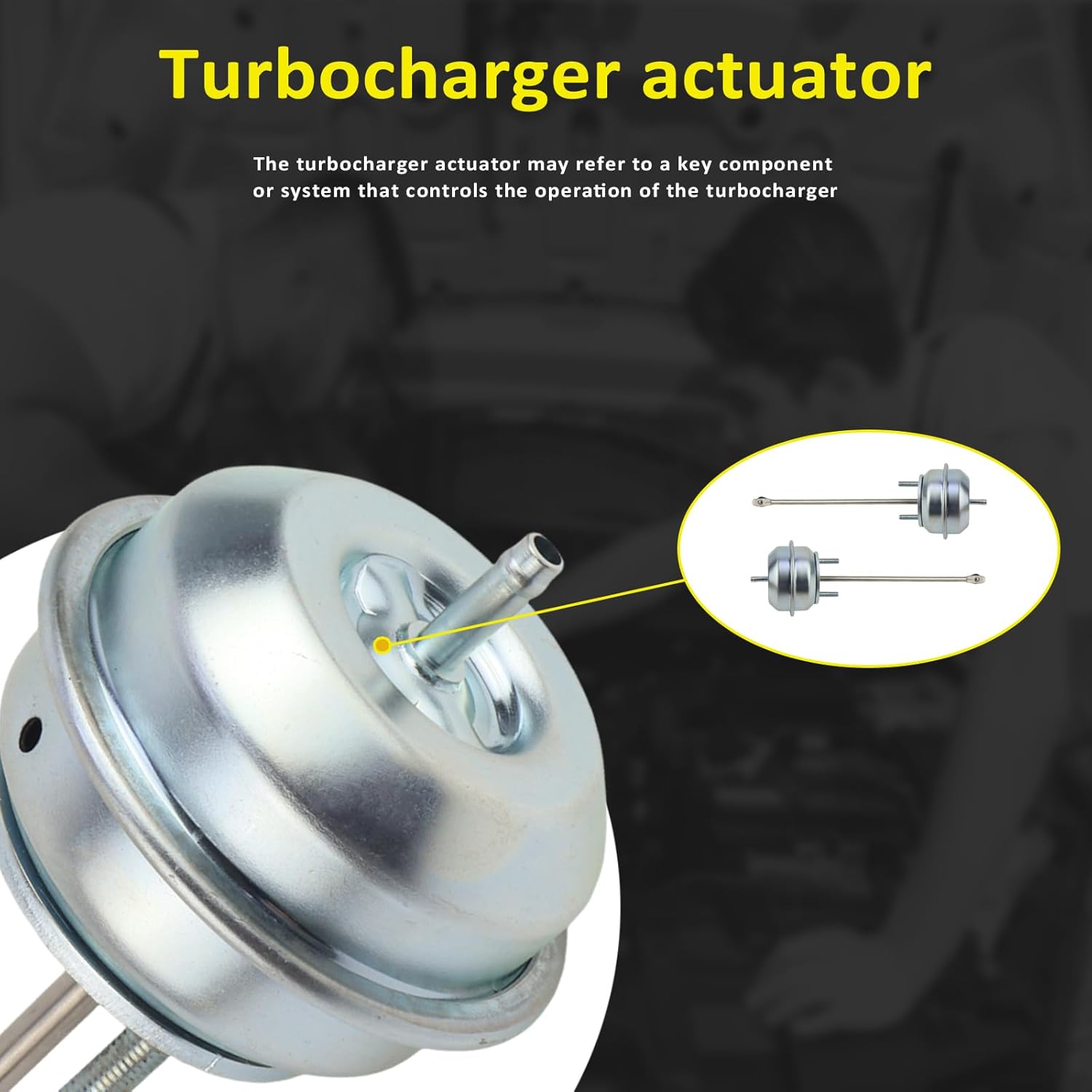 MUNIK Turbo Wastegate Actuator for Mercedes-Benz C E CLS GLC GLE Class S205 A207 X218 C167 W447 CLS260 C200 E260 E300 GLC200 GLC260 GLC300 SLC300 V250 Replace# 2740904380 2740903580