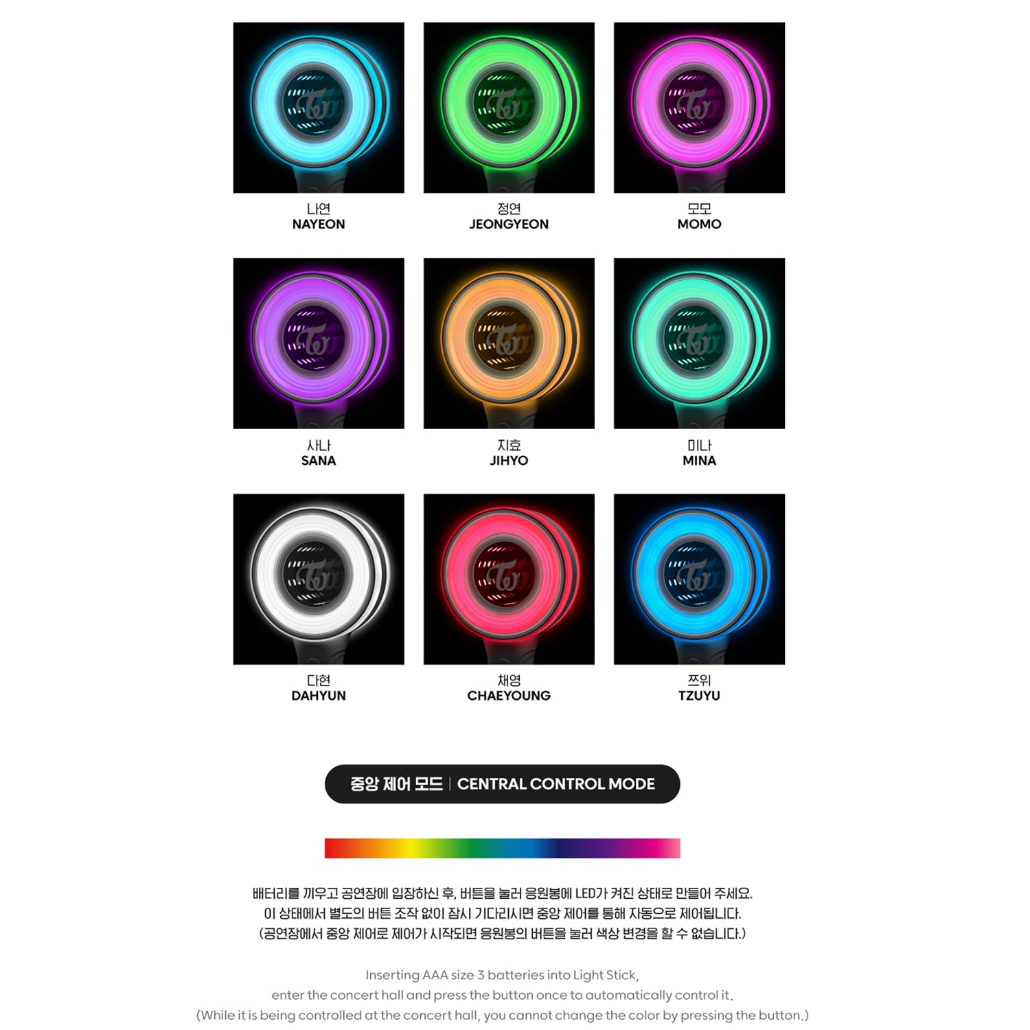 Twice Candybong Infinity Bastone Luminoso Ufficiale + 5 Cartoline Extra