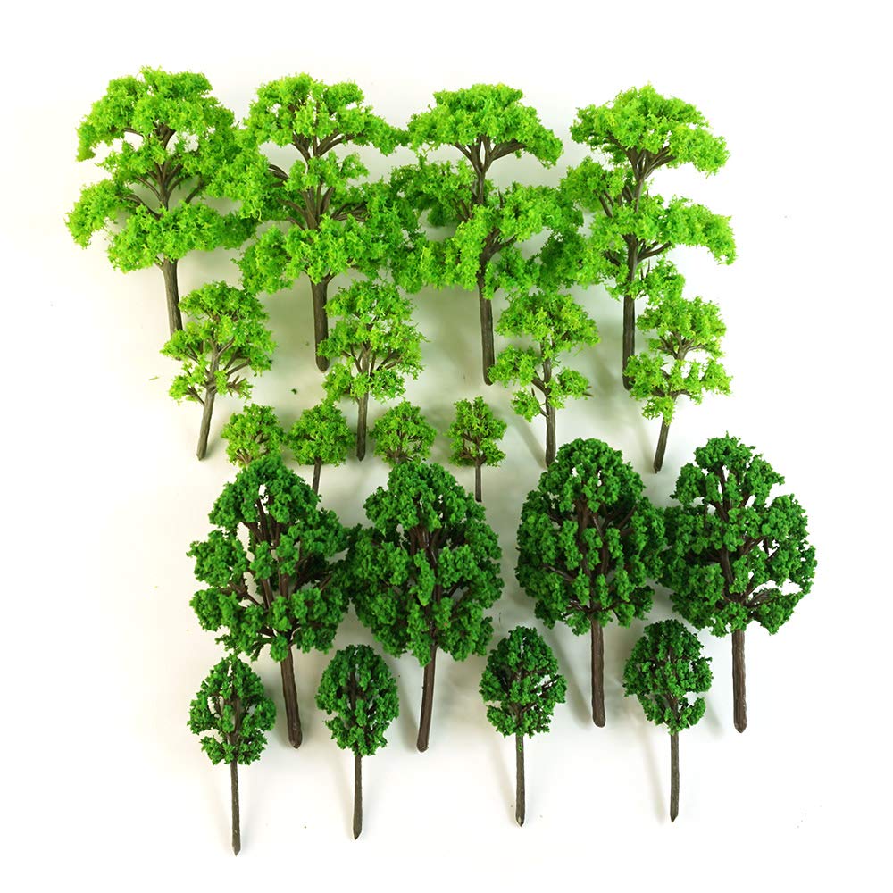 ARBRES MAQUETTES ARBRE Artificiel 20pcs Hauteur 9cm Architecture Mod