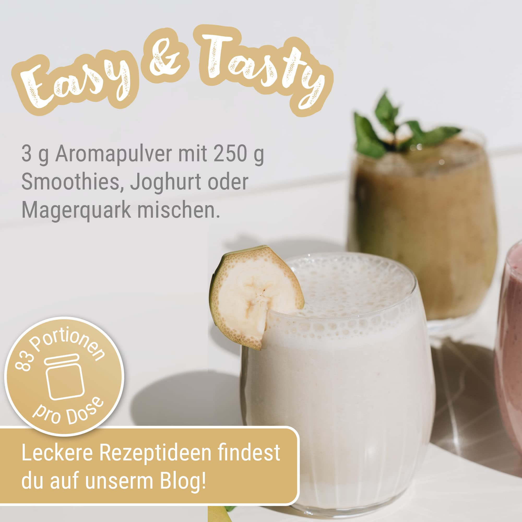 Powerstar FLAV’ ZERO 250 g | Geschmackspulver kalorienarm & vegan | Deutsche Herstellung | Nur 0,6 kcal pro Portion | Aromapulver für Speisen, Shakes & zum Backen | New York Cheesecake