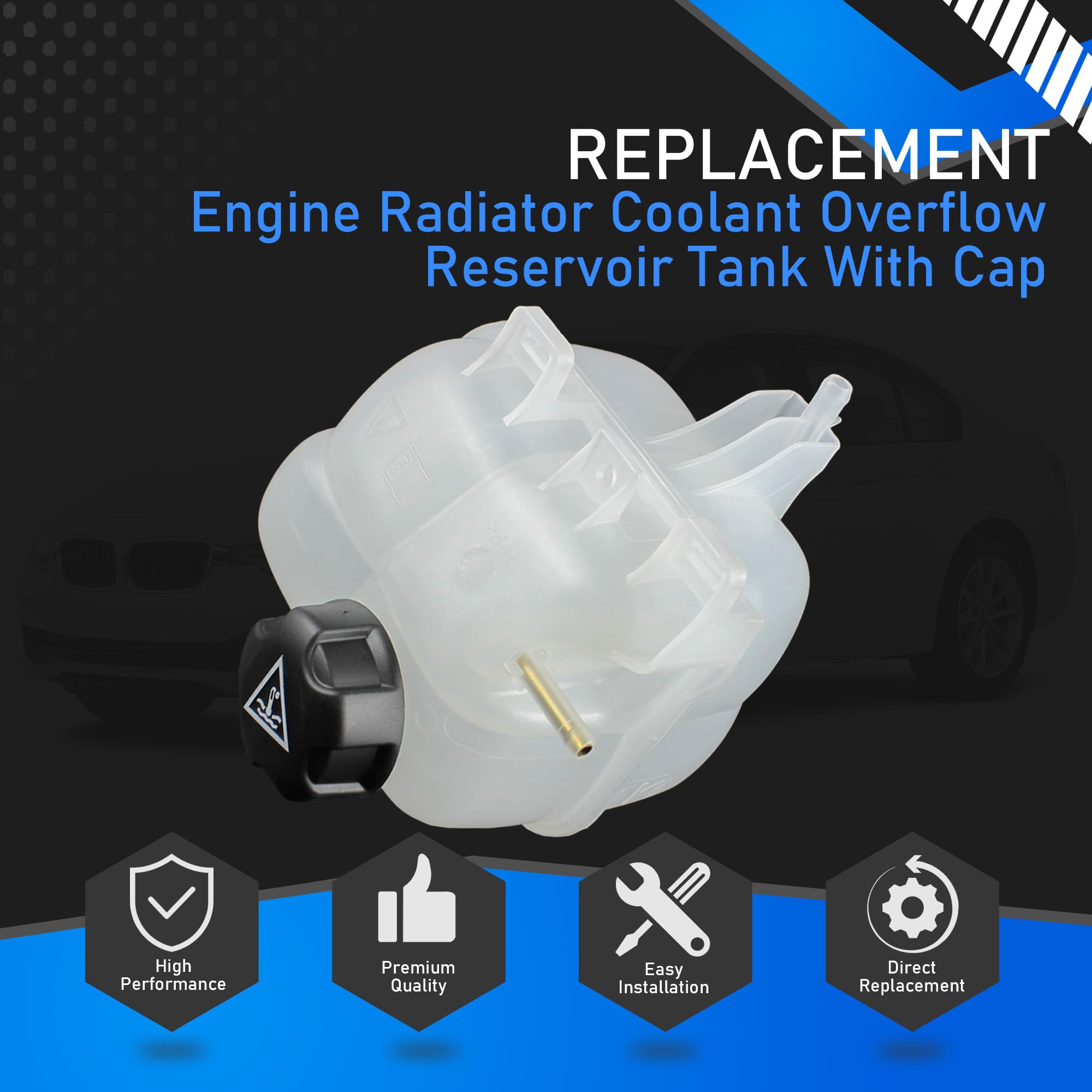 BMW & Mini Coolant Expansion Tank - Replacement Reservoir For I3, I8, Cooper, Countryman