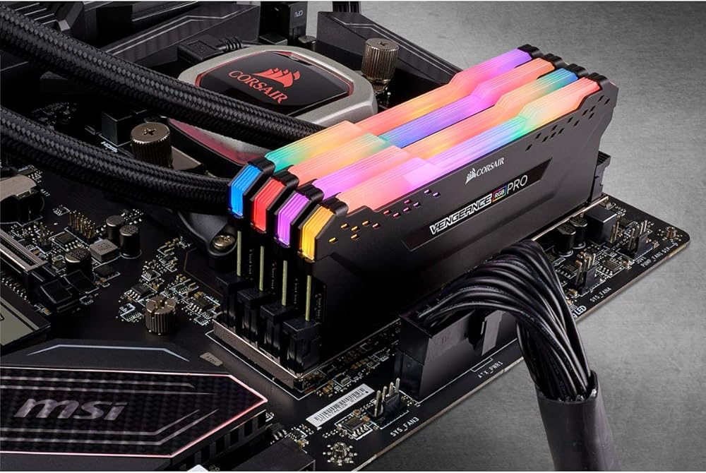 Corsair Vengeance RGB PRO, 128GB (4 x 32GB) DDR4-3600MHz CL18 Desktop Memory thumbnail 4