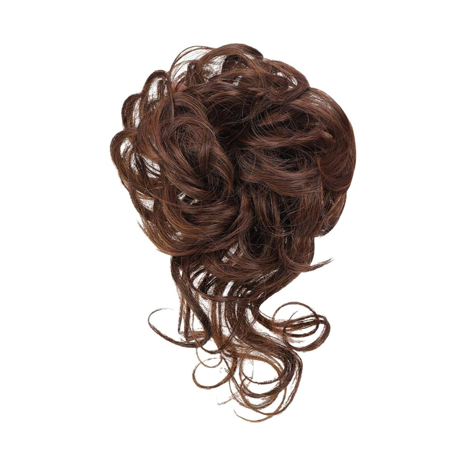 Women's Hair Buns Hair Wig High-Resilience Elastic Band Easy Care Anti-slip Breathable Dress Up Natural Look Heat-friendly Chignon Wig for Party Chignon for Women(Black Brown)