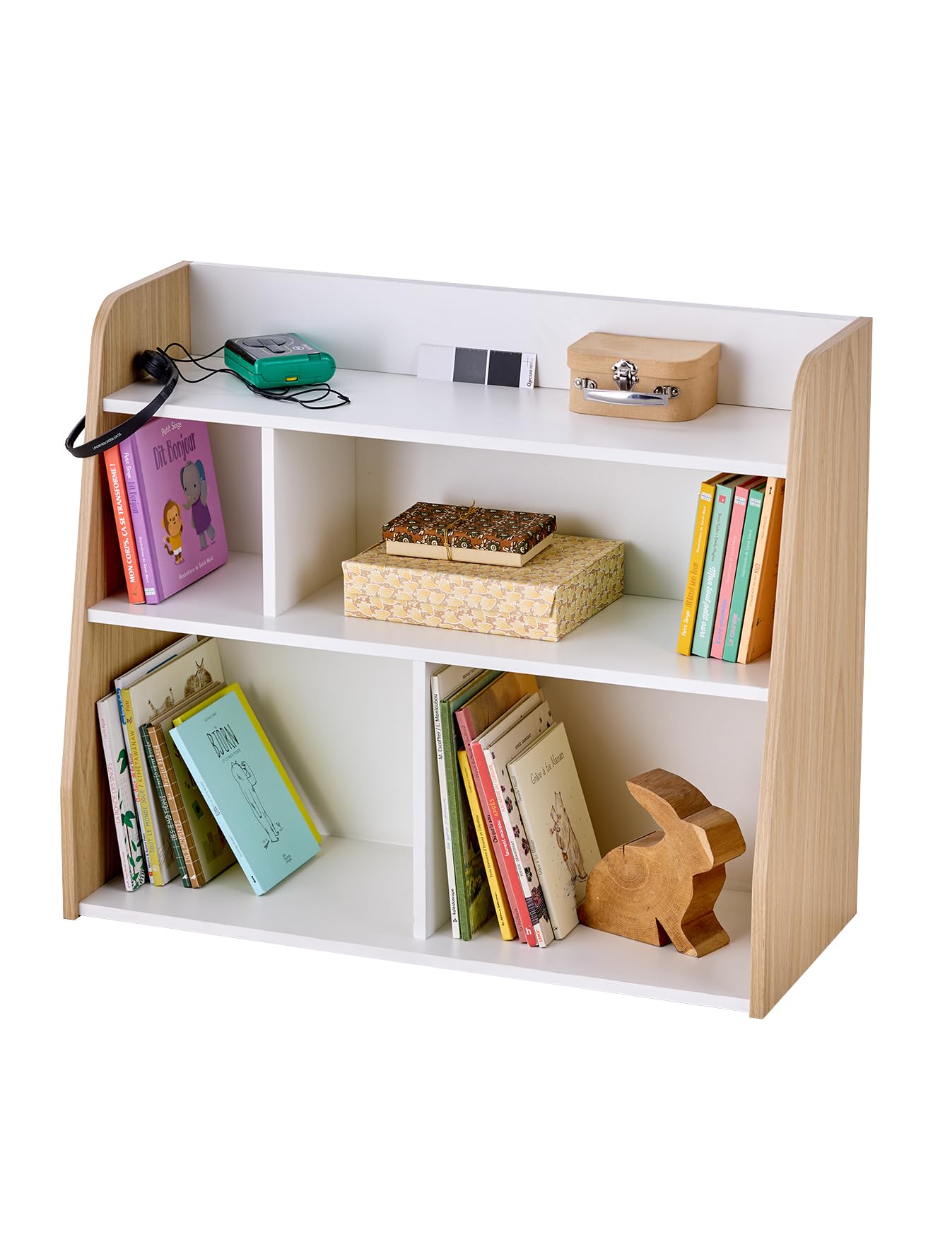 VERTBAUDET Meuble De Rangement Livre Et Jouet Enfant blanc TU