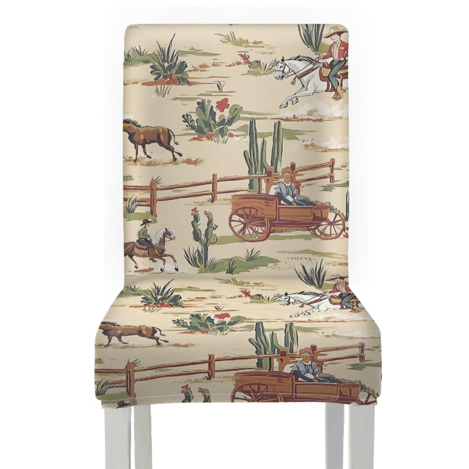 Funda Sillas Comedor Pack 6 Piezas Granja Universal Lavables Desmontables Fundas Protectoras para Sillas con Respaldo Altas Duradera Banquetes Fundas para sillas