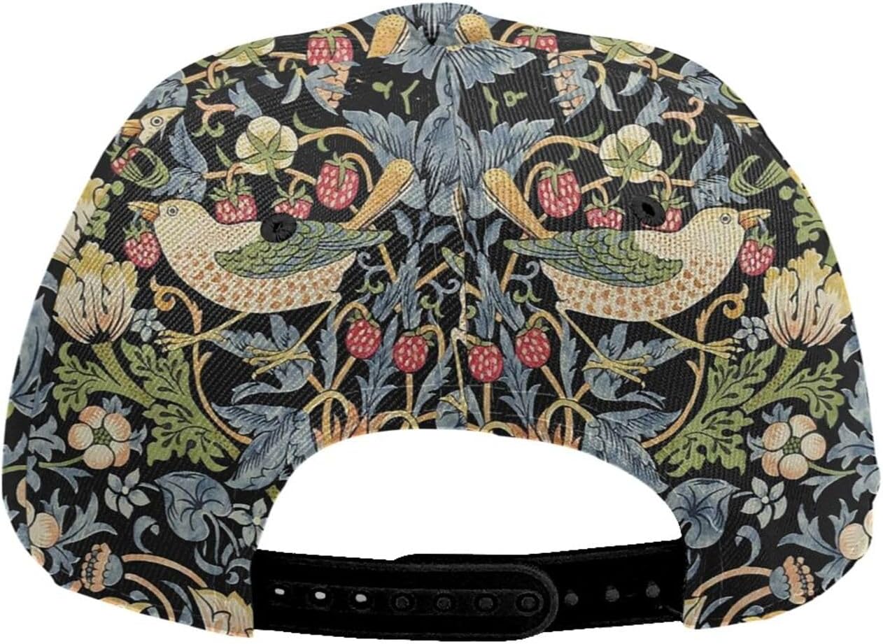 Pastel Cornflowers Floral Baseball Cap Dad Hats All-Over Print Fashion Accessory 100% Polyester Adjusts to Fit Most