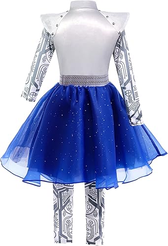Miniatura 2 de Zombies - Disfraz de alienígena para niñas, trajes de disfraces de zombis, 3 disfraces de Halloween, ropa de cosplay de 4 a 11 años