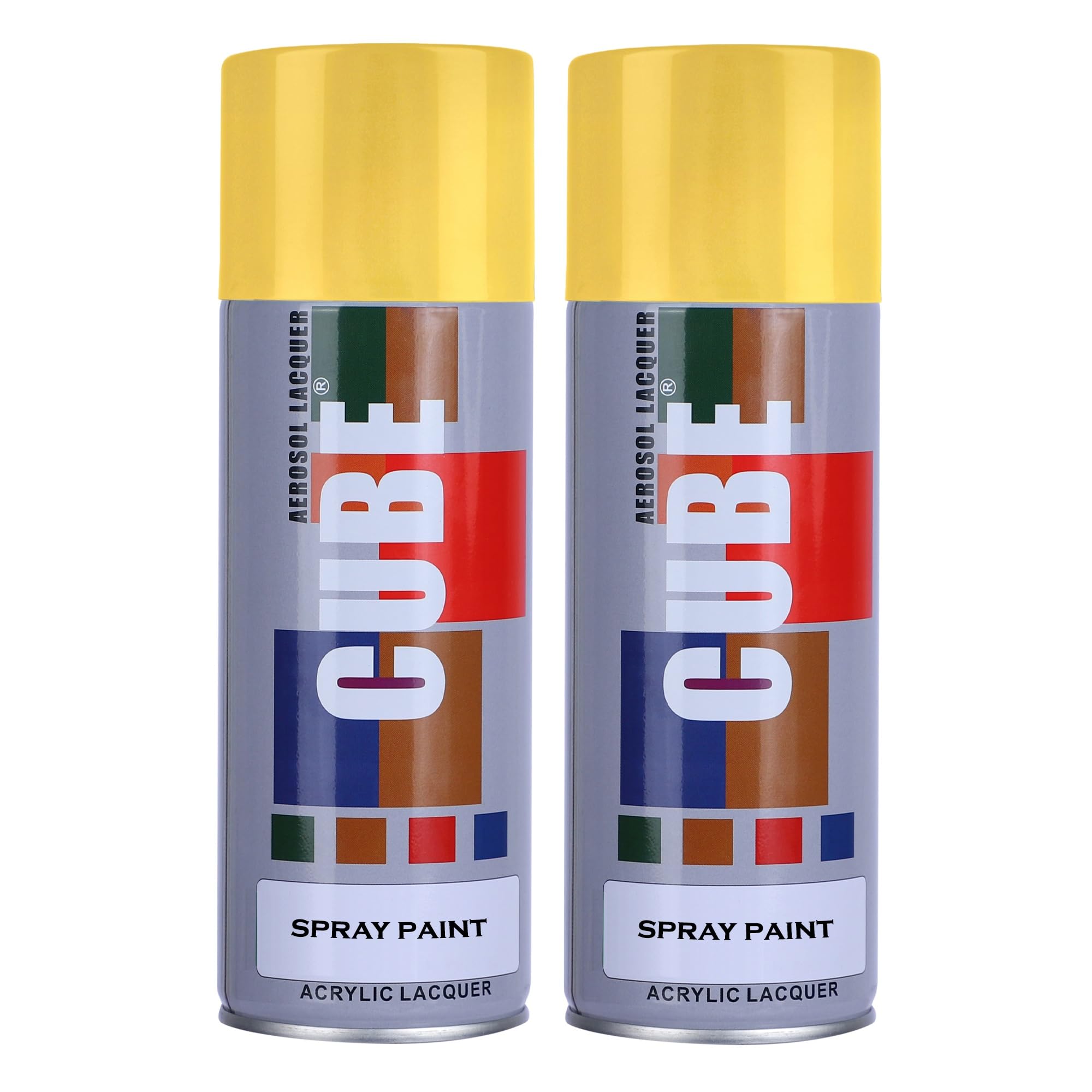 Cube Gold Spray Paint | 2 X 400 mL | for Metal, Plastic, Wood, Car & Bike | Fast Drying, Brilliant Finish, No CFCs, Interior & Exterior Use-image-23