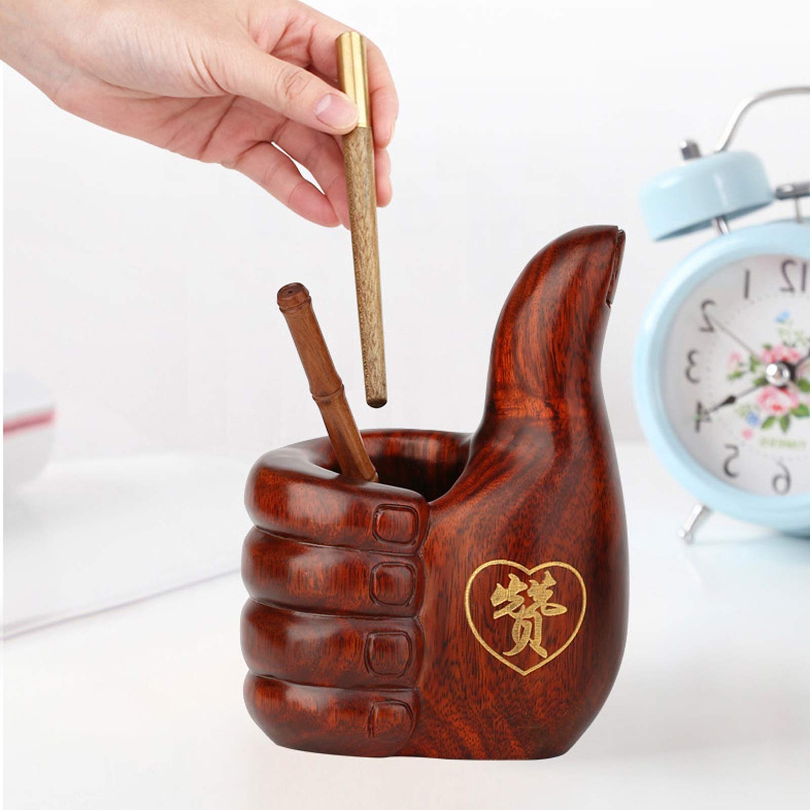 Porte Stylo Bureau Porte-stylo En Bois Papeterie Boîte De Rangement Bureau Rétro Titulaire Style Chinois Crayon Tasse Bureau À Domicile Bureau Organisateur Organisateur Cadeaux Créatifs Porte-crayons/