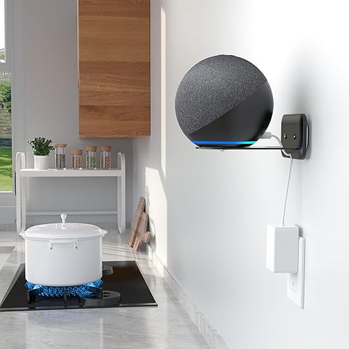 Miniatura 8 de HomeMount - Soporte de pared ajustable para altavoces Sonos Era 100, soporte de estudio Echo de alta resistencia con gestión de cables, soporte de