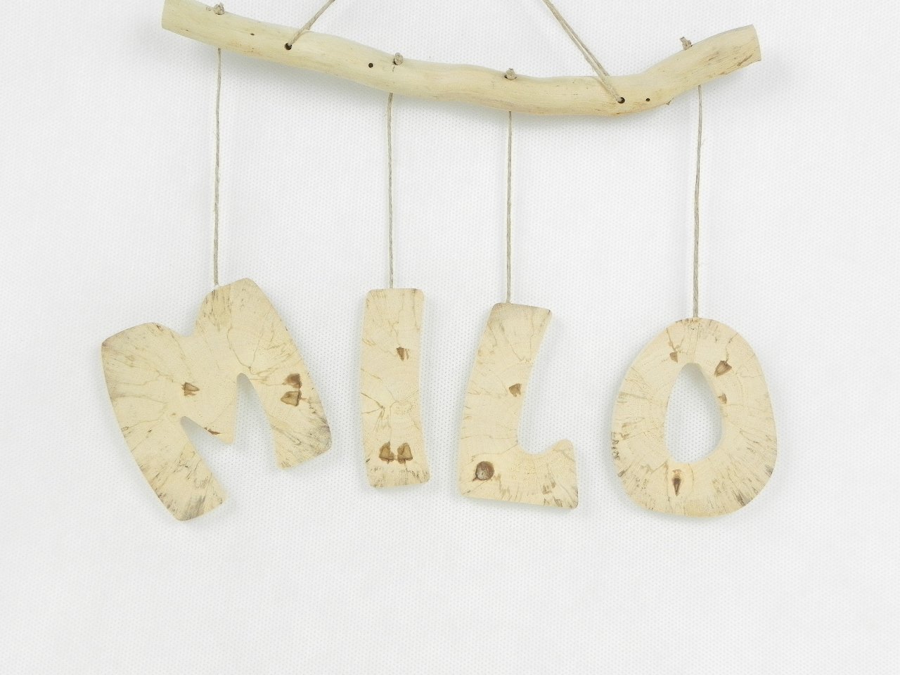 Prénom personnalisé en bois massif naturel, cadeau de naissance personnalisé, prénom pour porte de chambre, lettres en bois, fait main