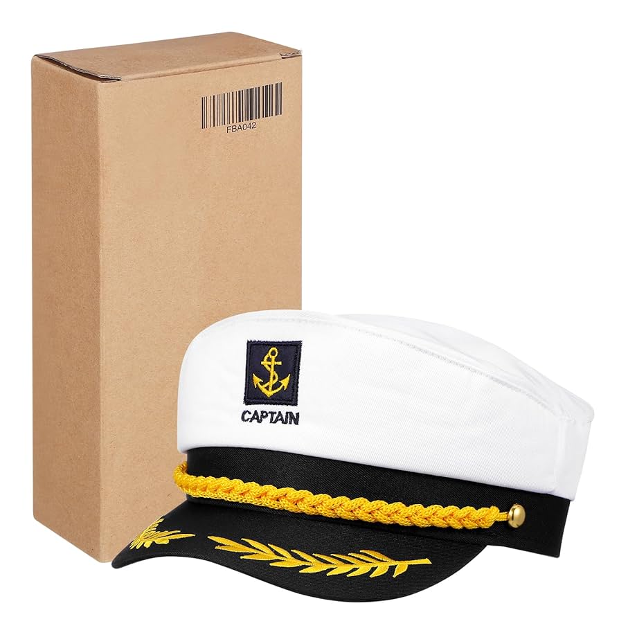 Boat Accessories Captain Hat, Sailor Hat, Boat Hat, Navy Marine