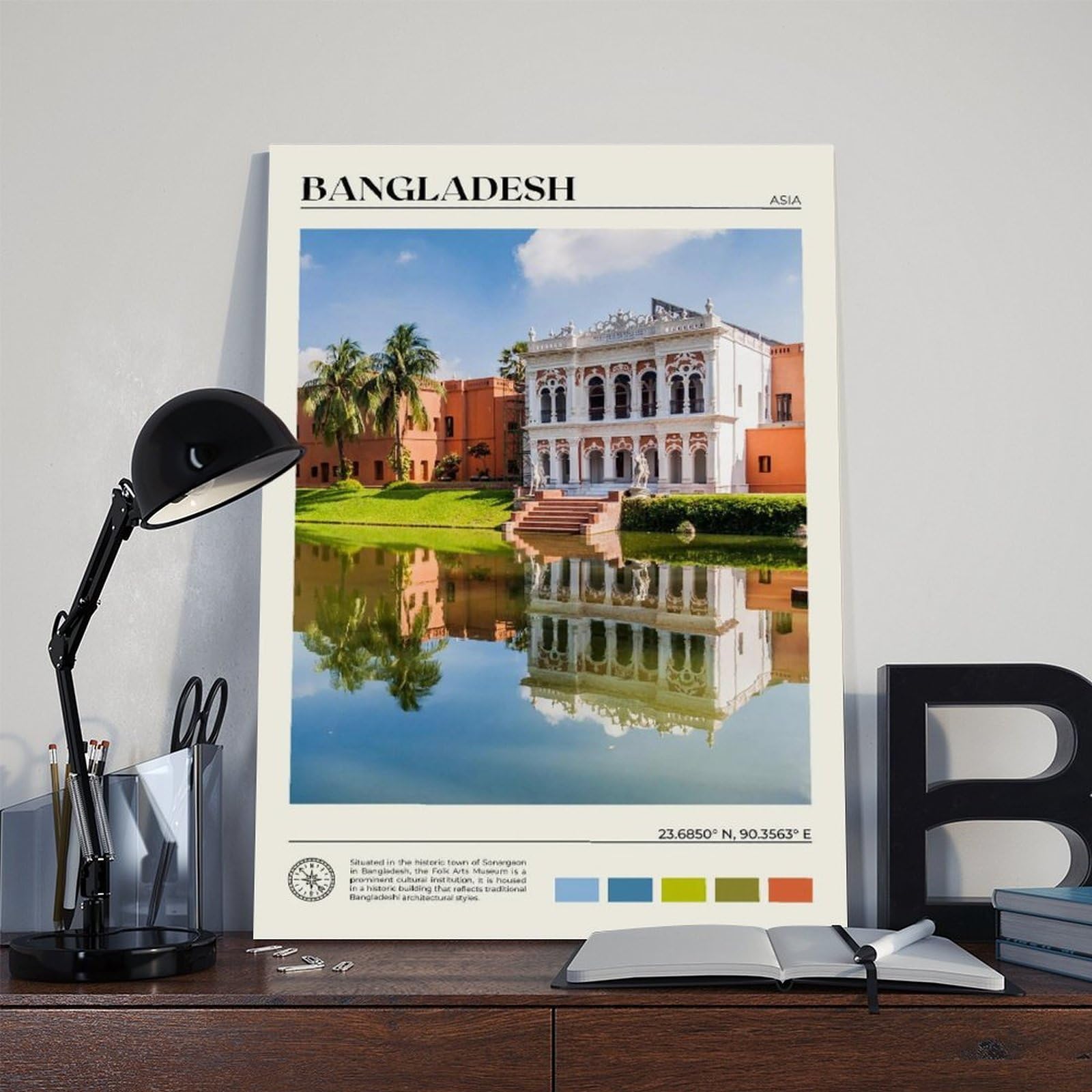 Königliches Foto, Bangladesch, Kunstdruck für Wohnzimmer, Schlafzimmer, 61 x 91,4 cm (L x B)