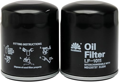 Miniatura 5 de 4 filtros de aceite BAIZHIHUA 1011 que reemplazan a 2540086, 2540122, 2540006, se adapta a Polaris RZR Ranger 570-1000, Crew Ranger XP 700-1000, ACE