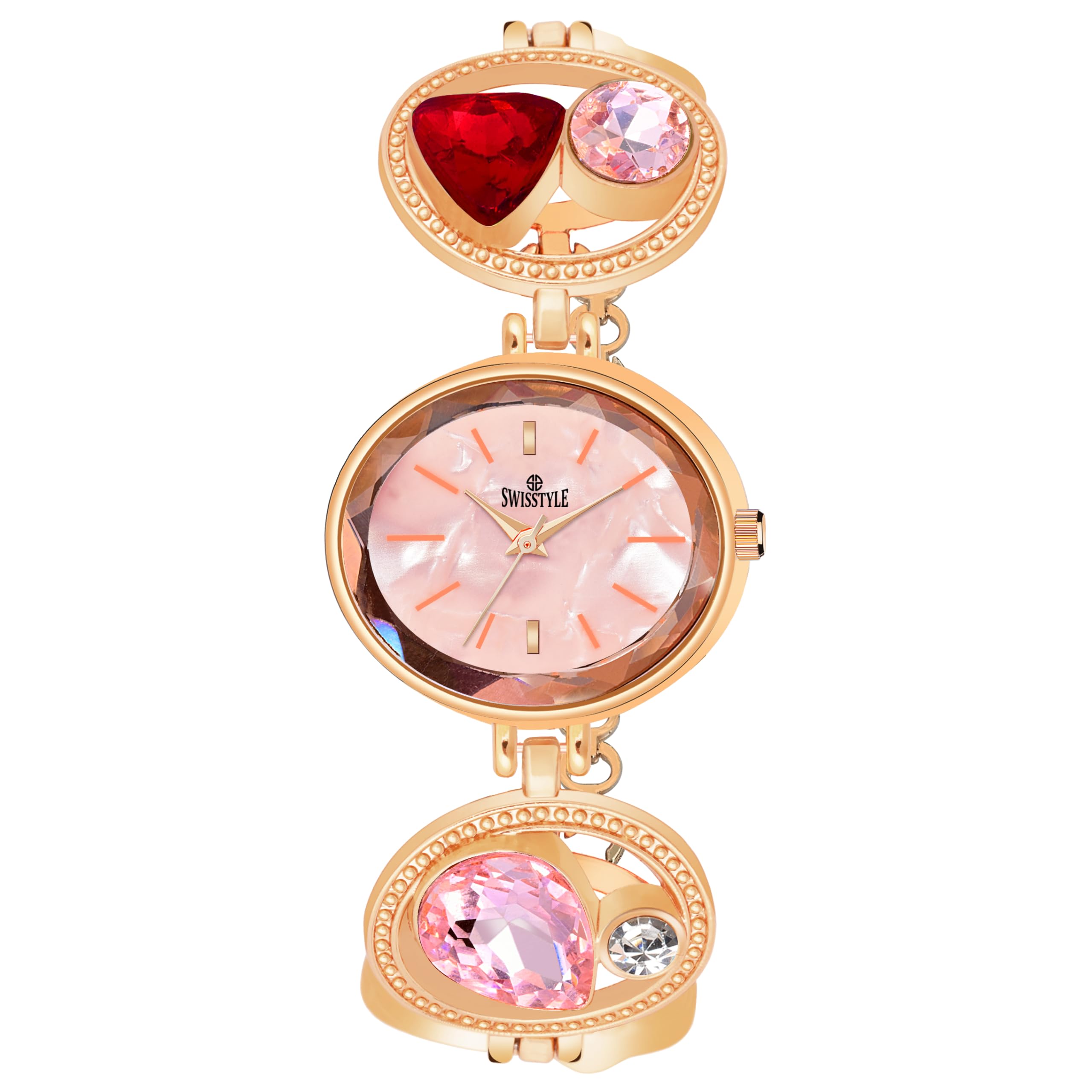 SWISSTYLE Gold Plated Analog Watch for Women-SS-LR709 (B0CY52471T) Amazon Price History, Amazon Price Tracker