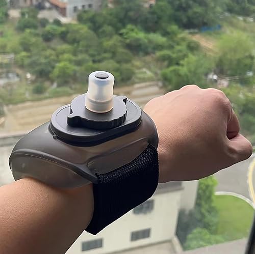 Miniatura 4 de Sports Wrist Water Bottle,Armband Water Bottle Wearable HandsFree Silicone 6.7 OZ Sports Water Bottle for Running Cycling Climbing and Outdoor