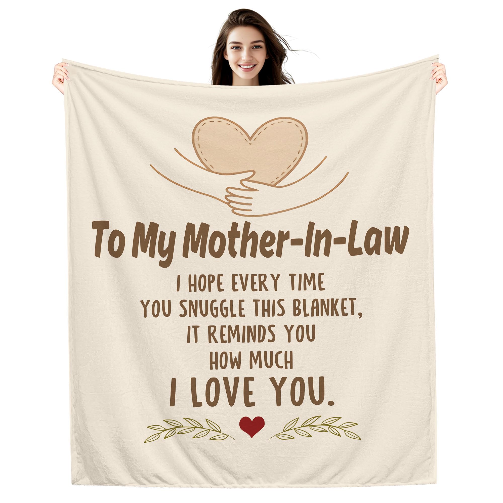 Amorea To My Mother In Law I hope every time you snuggle this blanket it reminds you how much I love you Blanket for Mother in law Birthday Mother's Day