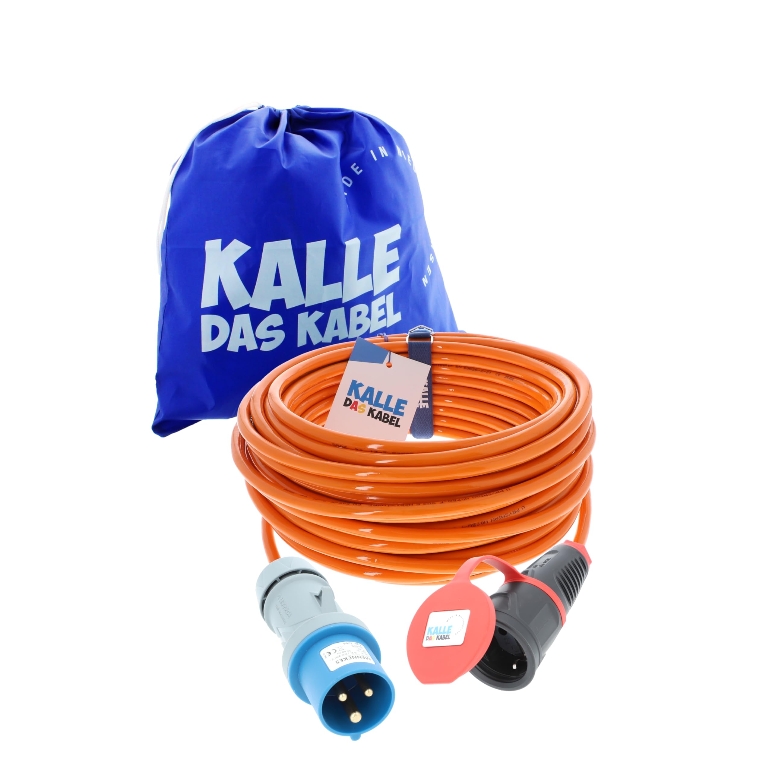 CEE Adapterleitung Kalle Blue Extreme Signal CEE auf SCHUKO 3G 2,5mm² 20 Meter