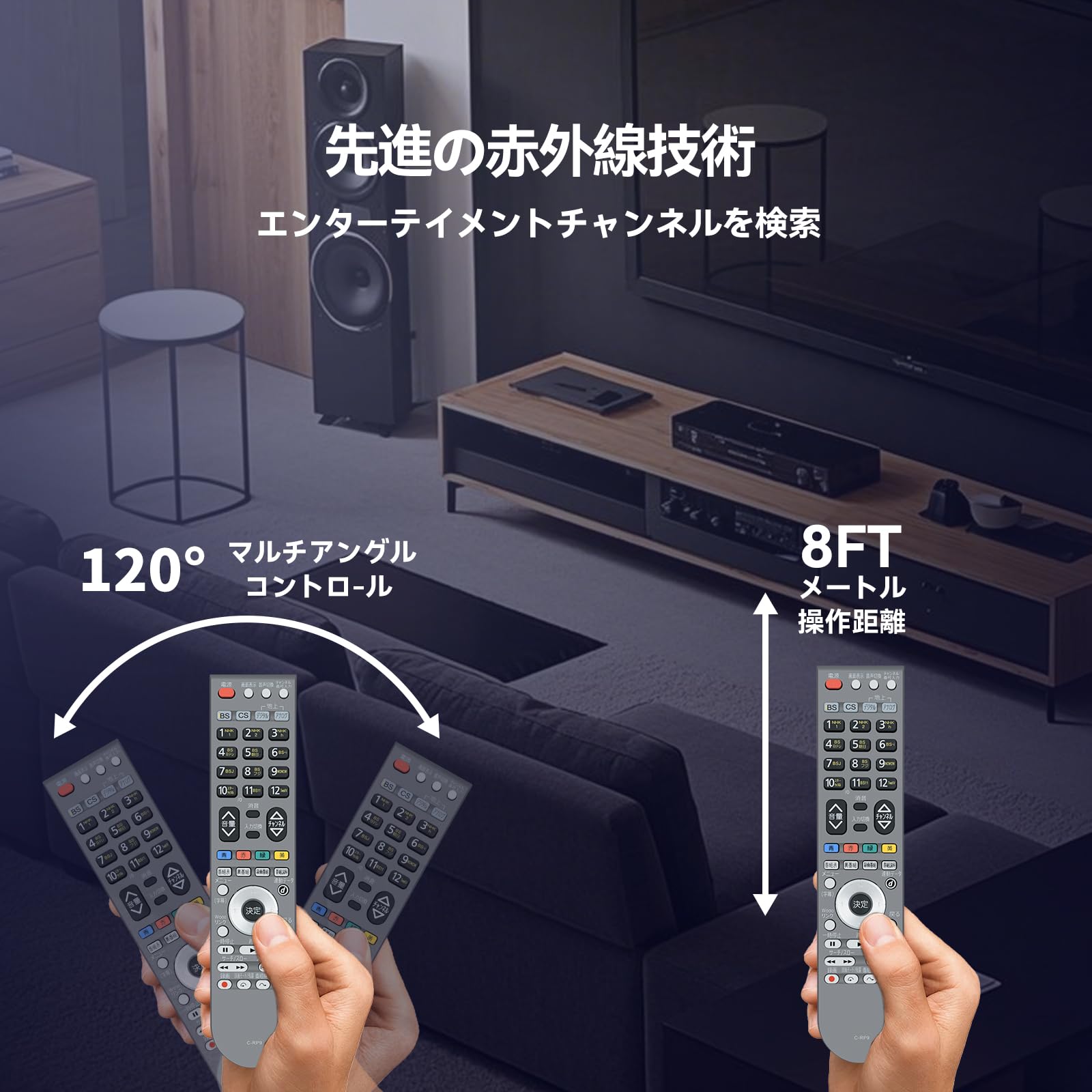 Amazon | テレビリモコン C-RP9 for HITACHI 日立 Woooテレビリモコン