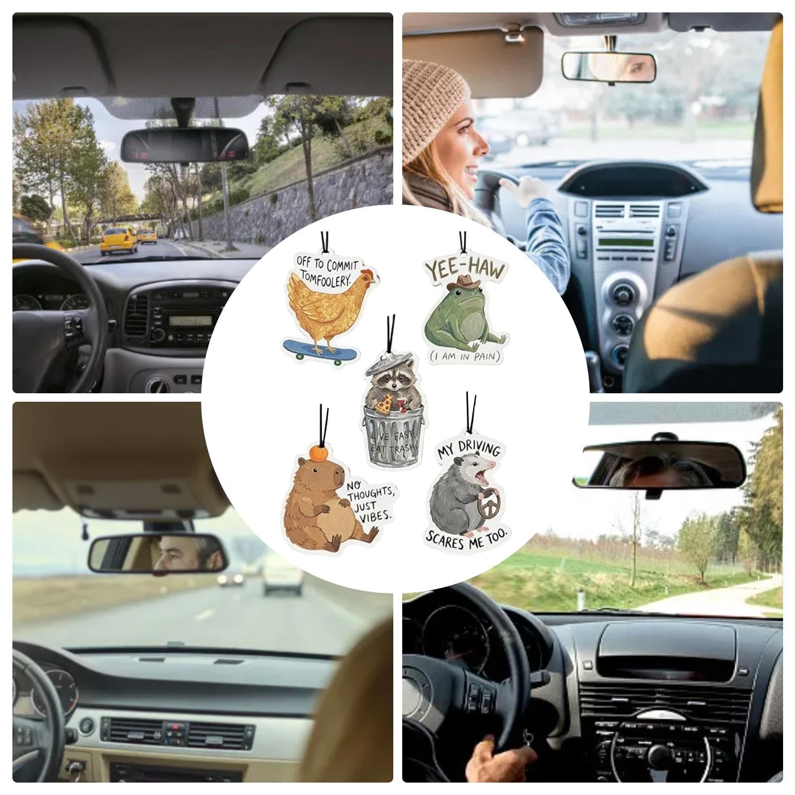 Profumatore per Auto,5 Pezzi Eliminatore di Odori - Profumatori Auto Decorativi,per Donne Moglie Mamma Interni Camion SUV Furgone Camper