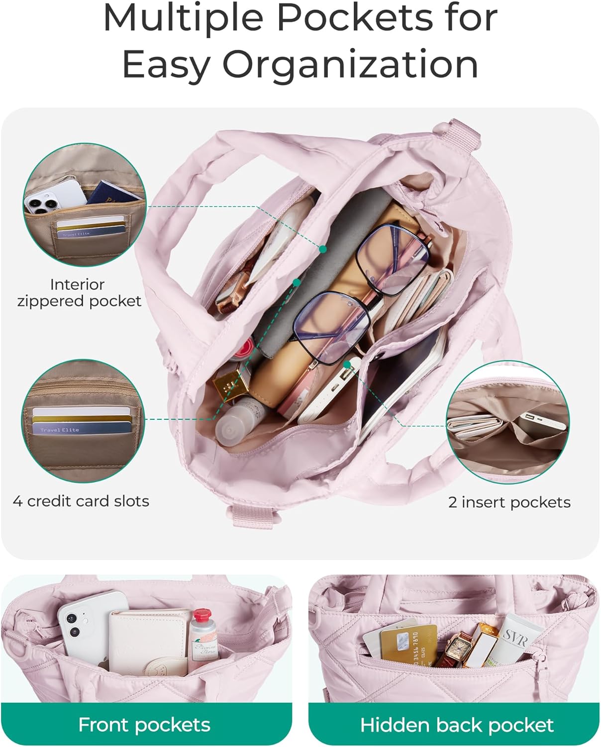 BAGSMART Crossbody Bags for Women, Small Crossbody Bag Cross Body Purse Mini Tote Travel Purse Shoulder Handbags Wallet - Image 5