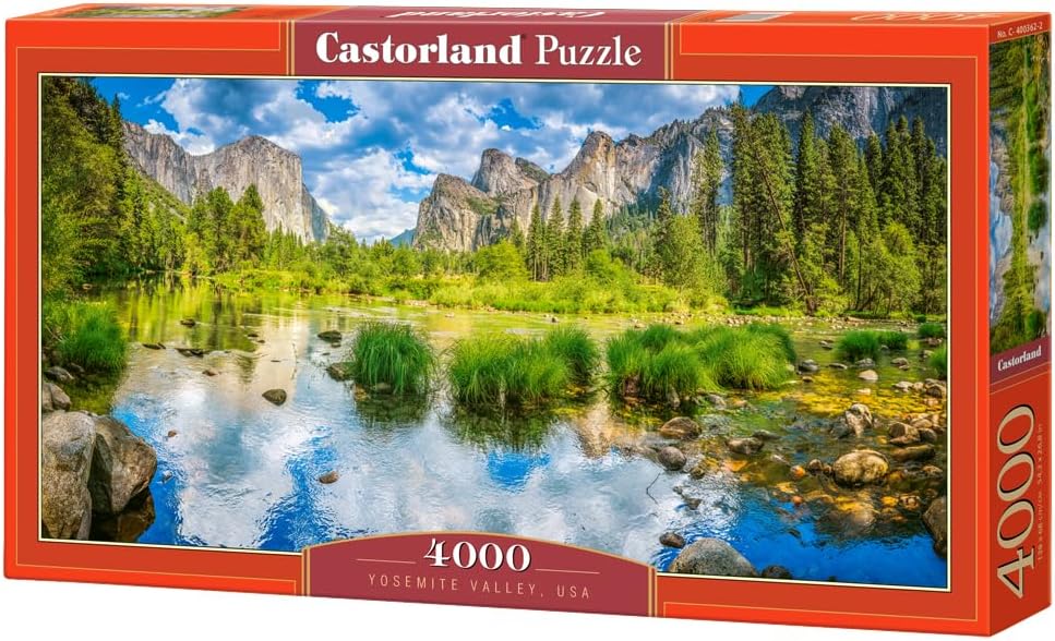 CASTORLAND 4000 Piece Jigsaw Puzzles, Yosemite Valley, USA, Landscape Puzzle