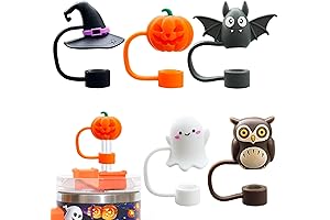 Reusable Halloween Straw Covers for Stanley Cups 5PCS