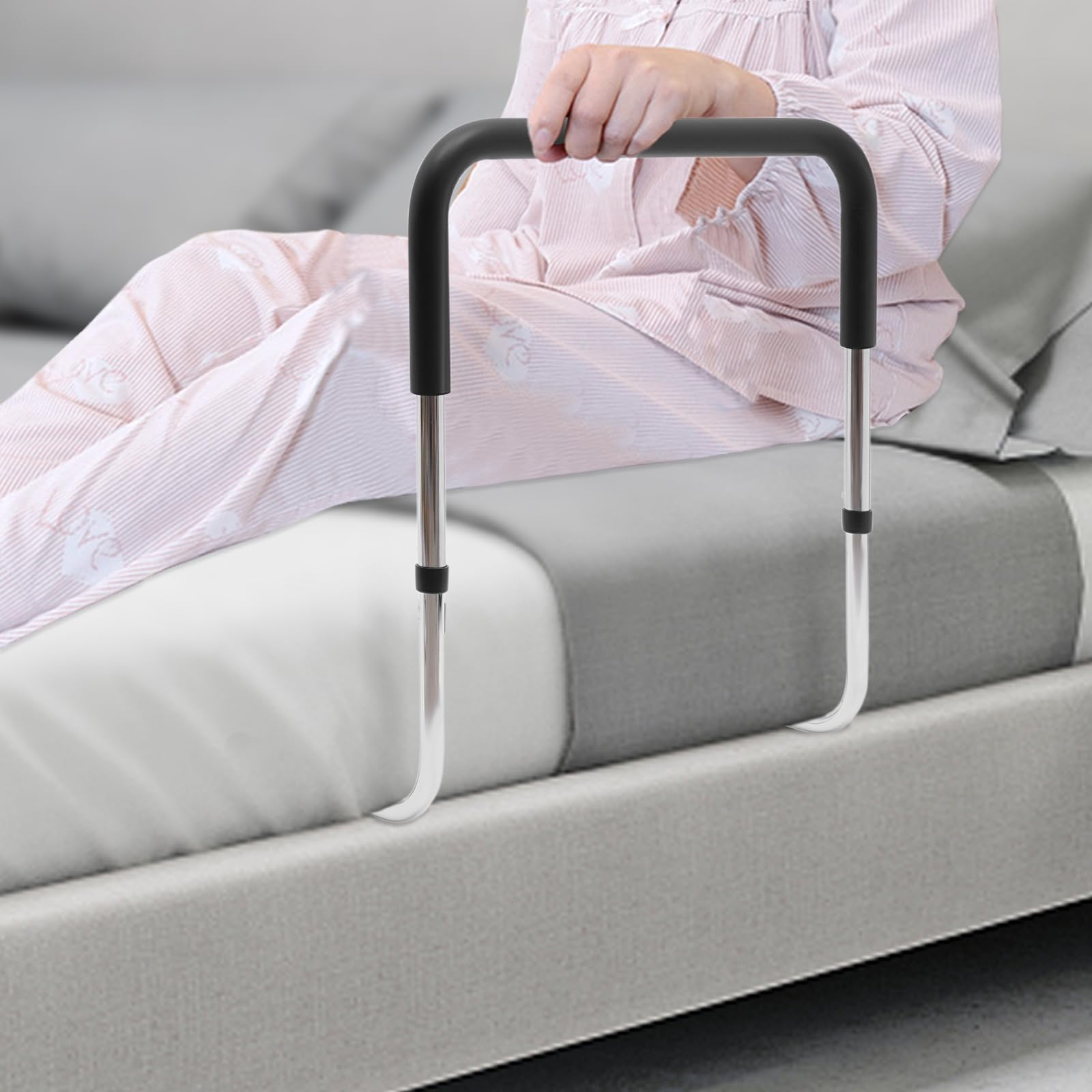 Maniglie per anziani, aiuti per il letto per anziani, maniglia regolabile in altezza, protezione per il letto, per adulti, prevenzione delle cadute, sicurezza e stabilità