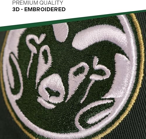 Miniatura 3 de Desert Cactus Gorra de béisbol de la Universidad Estatal de Colorado Rams CSU Brimmed Embroirderd Gorra ajustable de tela para adultos (estilo A)