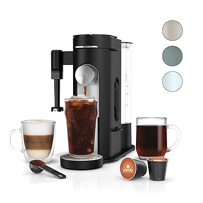 Ninja | Coffee Maker | Single Serve |Brew with Coffee Pods & Grounds| Compatible with K-Cup Coffee Pods | 4 Brew Styles, up to 24oz Cup Sizes & 56oz Removable Reservoir | Black | PB051