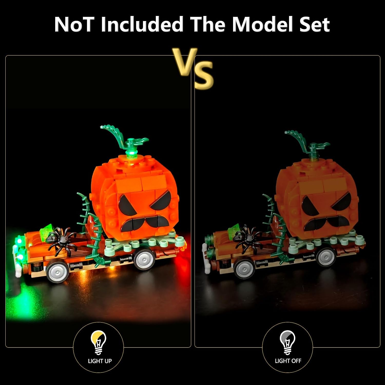LED Light Kit Compatible with Lego 40822 Jack O Lantern Pickup Truck image 3